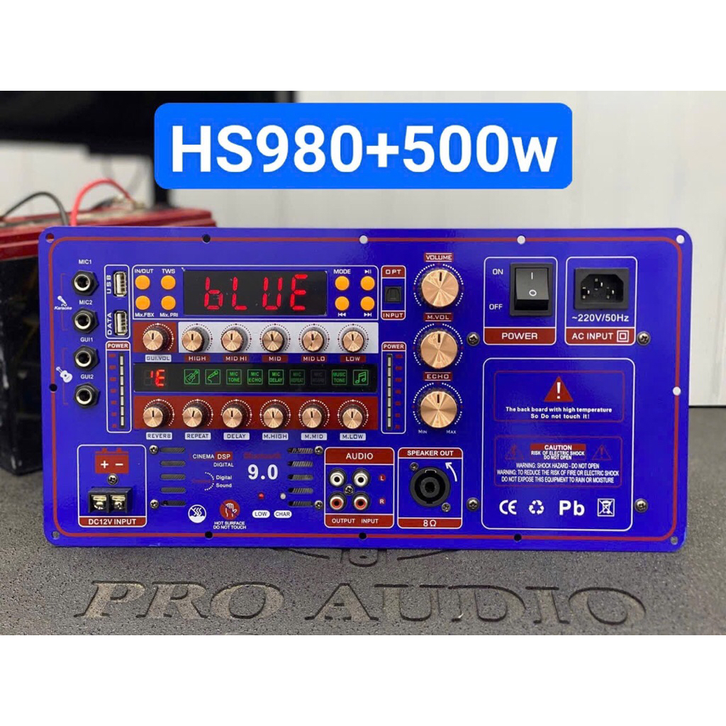 Mạch loa kéo công suất lớn HS980+ công suất 500w
