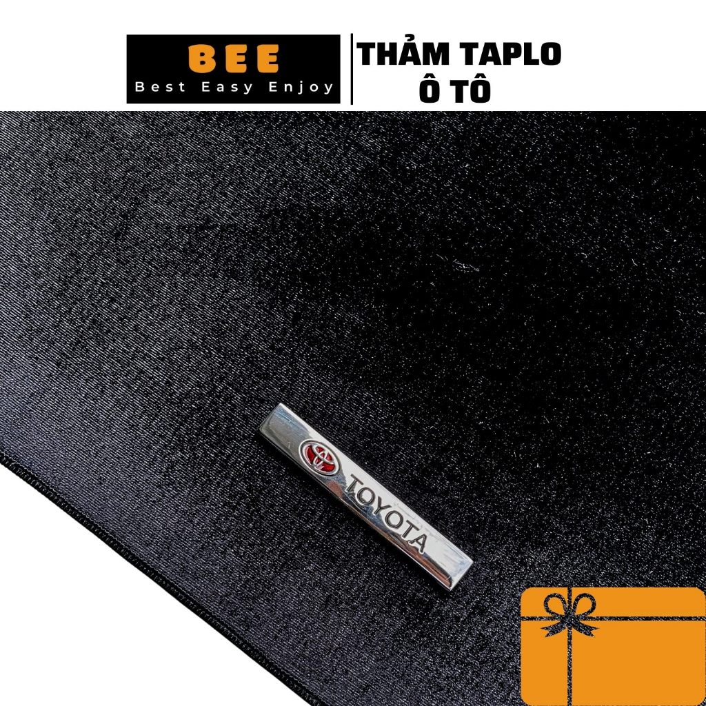 Thảm taplo ô tô TOYOTA CAMRY ALTIS VELOZ YARIS CROSS VIOS WIGO RAIZE RUSH AVANZA HILUX có logo theo 