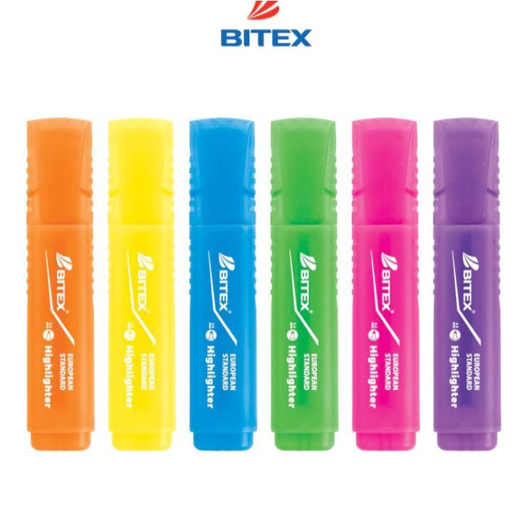 Combo 5 Bút dạ quang Bitex nhiều màu