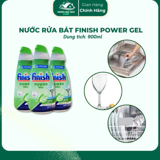 (Mua 1 Tặng 1) Gel Rửa Chén Finish Eco 900ml – Dùng Cho Máy Rửa Bát, Làm Sạch Dầu Mỡ, Không Hóa Chất