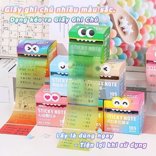 [DOTDING] Giấy note Sticky Notes Giấy Note Trong Suốt Chống Thấm  Giấy Ghi Chú Nhiều Màu Viết Được Bút Bi & Gel