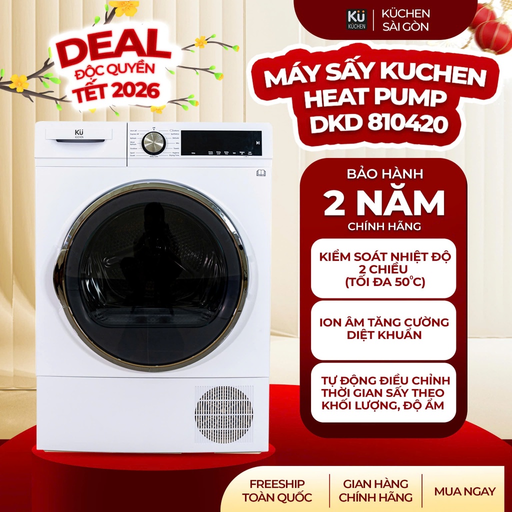 (SG) MÁY SẤY KUCHEN HEAT PUMP DKD 810420 _ Thương hiệu Ku Kuchen