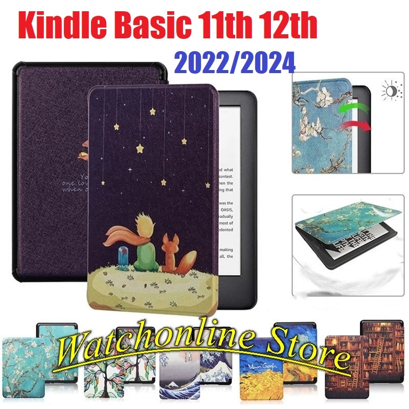 Bao da, Ốp Lưng Da PU Cho Kindle 11th 12th 2022 2024 , Kindle basic 12th