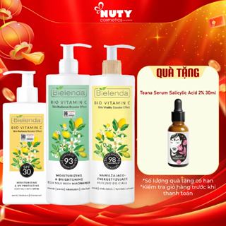  Sữa dưỡng thể trắng da Bielenda Bio Vitamin C Moisturizing And Toning Body Milk  400ml,250ml  