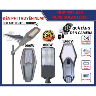  Đèn đường năng lượng mặt trời phi thuyền 1000W 800W 600W chuyên công trình vỏ nhôm 