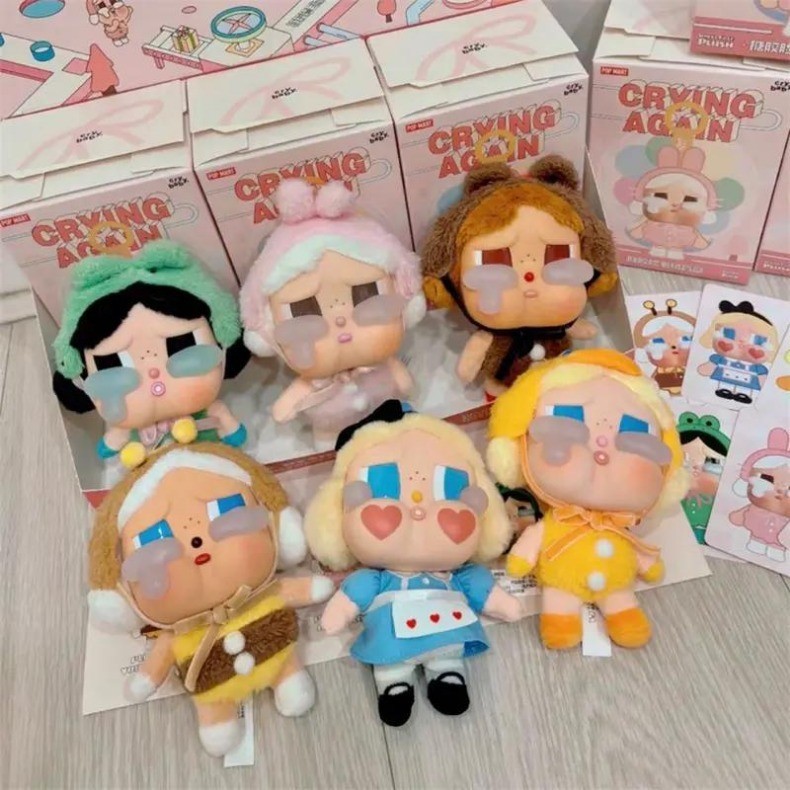 (SHIP HỎA TỐC) Cry Baby CRY AGAIN AUT Pop Mart mô hình sẵn MÓC KHÓA MÔ HÌNH