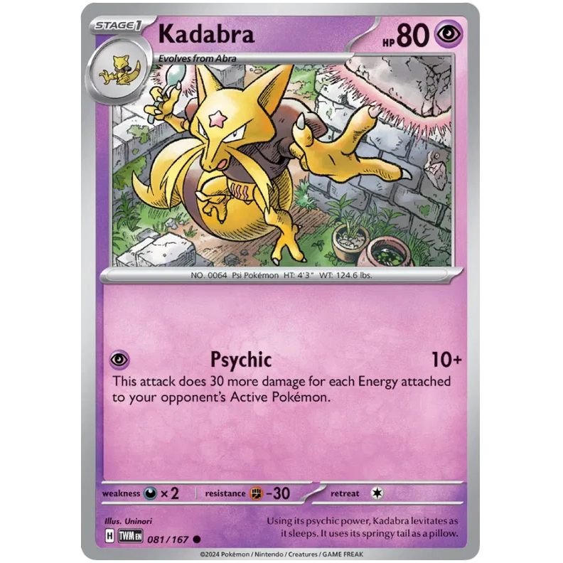 TWM - Pokemon TCG - Kadabra - Common - 081/167