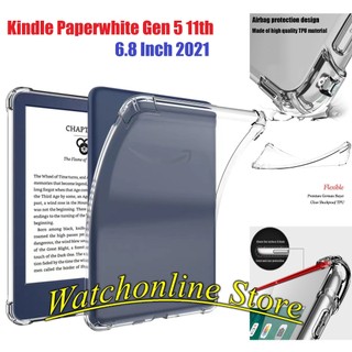Ốp lưng silicon chống va đập cho Kindle PaperWhite 5 6.8inch bảo vệ 4 góc trong suốt