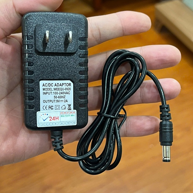 Adapter Nguồn 9V Cho Đàn Organ Roland BK-3 – Loại Tốt – Bảo Hành 12 Tháng