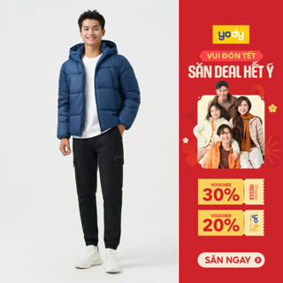  Áo Phao VIP Nam Yody Mũ Liền Kéo Khóa Siêu Ấm MCPJ25F019 
