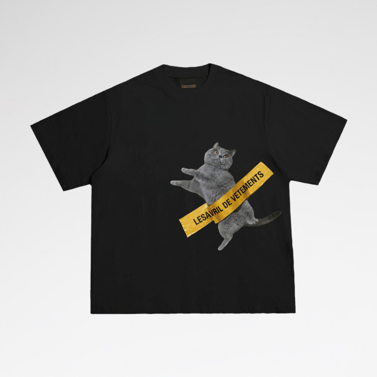 Áo Thun L’Avertissement Félin T-Shirt - Lesavril de Vetements