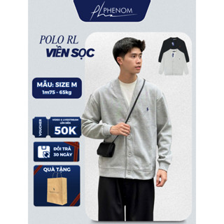  Áo Cardigan Ralph Lauren Thêu Ngựa QC - Áo Khoác Vải Nỉ Chân Cua Dày Dặn Thanh Lịch - PHENOM 
