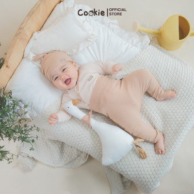 Bộ Sơ Sinh COOKIE, Bộ Sơ Sinh Cài Lệch Dài Tay Phối Viền Cho Bé Size Từ 0 Đến 9 Tháng 2026