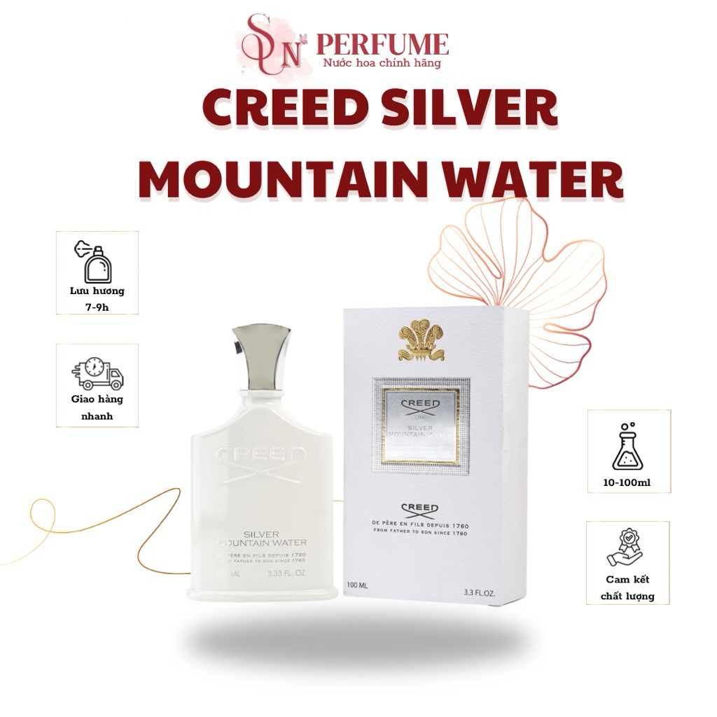 Nước hoa 𝐂𝐫𝐞𝐞𝐝 𝐒𝐢𝐥𝐯𝐞𝐫 𝐌𝐨𝐮𝐭𝐚𝐢𝐧 𝐖𝐚𝐭𝐞𝐫 ❄️ chiết 10ml