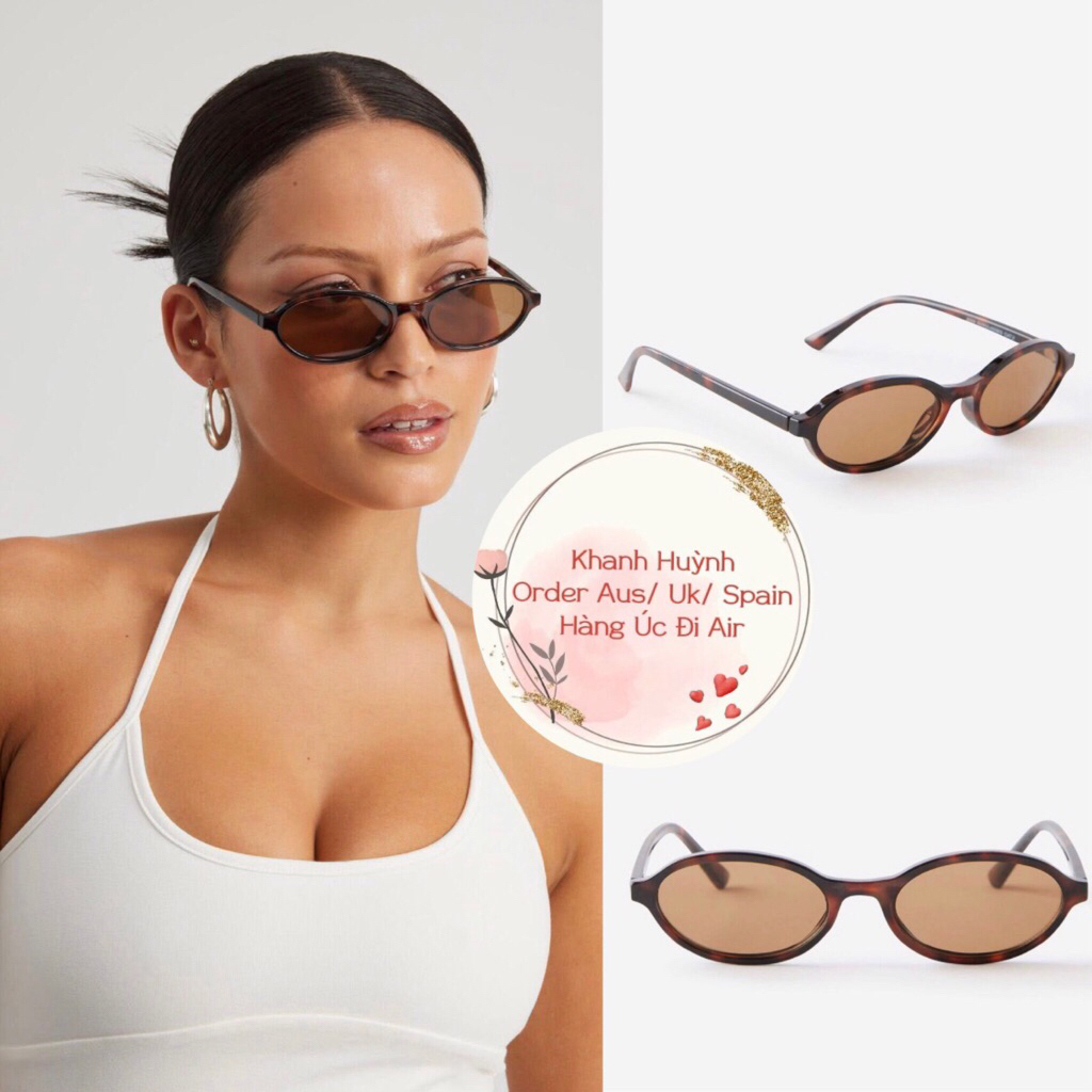 Kính Thời Trang Round Sunglasses hãng Cotton On/ Factories Auth Úc (Kèm hình thật)