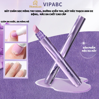 Bút Dưỡng Móng, Tẩy Tế Bào Chết 3in1 VIPABC, Mài Nhẹ, Dưỡng Móng, Làm Đẹp Da Viền, Tiện Lợi Mang Theo, Hương Hoa Dịu Nhẹ