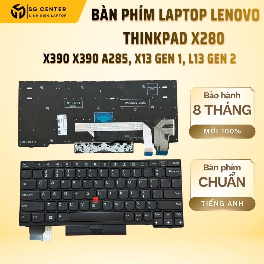 Bàn phím laptop Lenovo Thinkpad X280 X390 X390 A285, X13 Gen 1, L13 gen 2