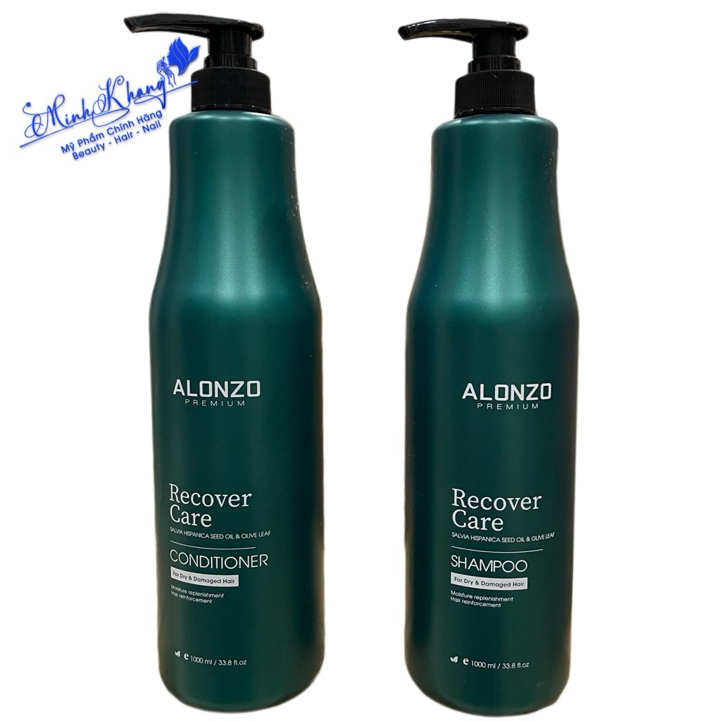 Dầu gội xả Alonzo Recover Care cho tóc khô và hư tổn 1000mlx2 ( New 2024 ) - MK