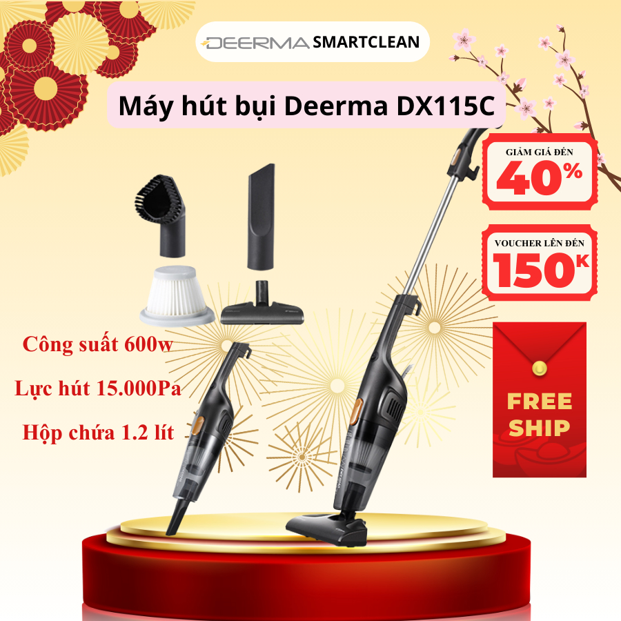 Máy Hút Bụi Deerma DX115C (600W)