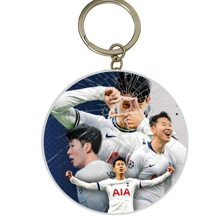 MÓC KHÓA THIẾC IN HÌNH SON HEUNG MIN MẪU 7