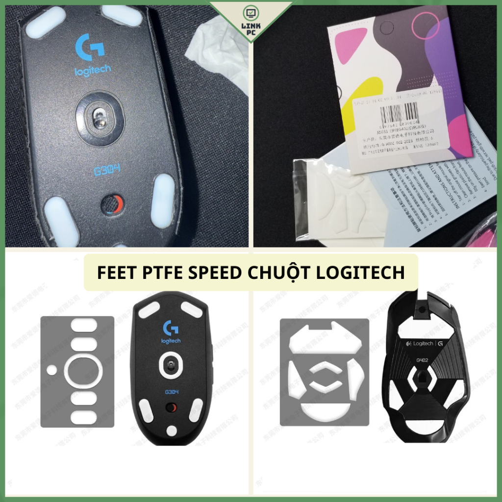 Miếng dán Feet chuột PTFE Speed Giá Rẻ cho chuột Logitech G304 G402 G403 G603 G703 G903 Mx Master 3/