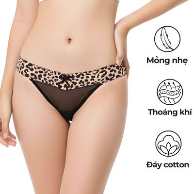 Quần lót nữ WANNABE quần chíp nhét mông lưới co giãn xuyên thấu tinh tế gợi cảm đầy đẳng cấp QLL17