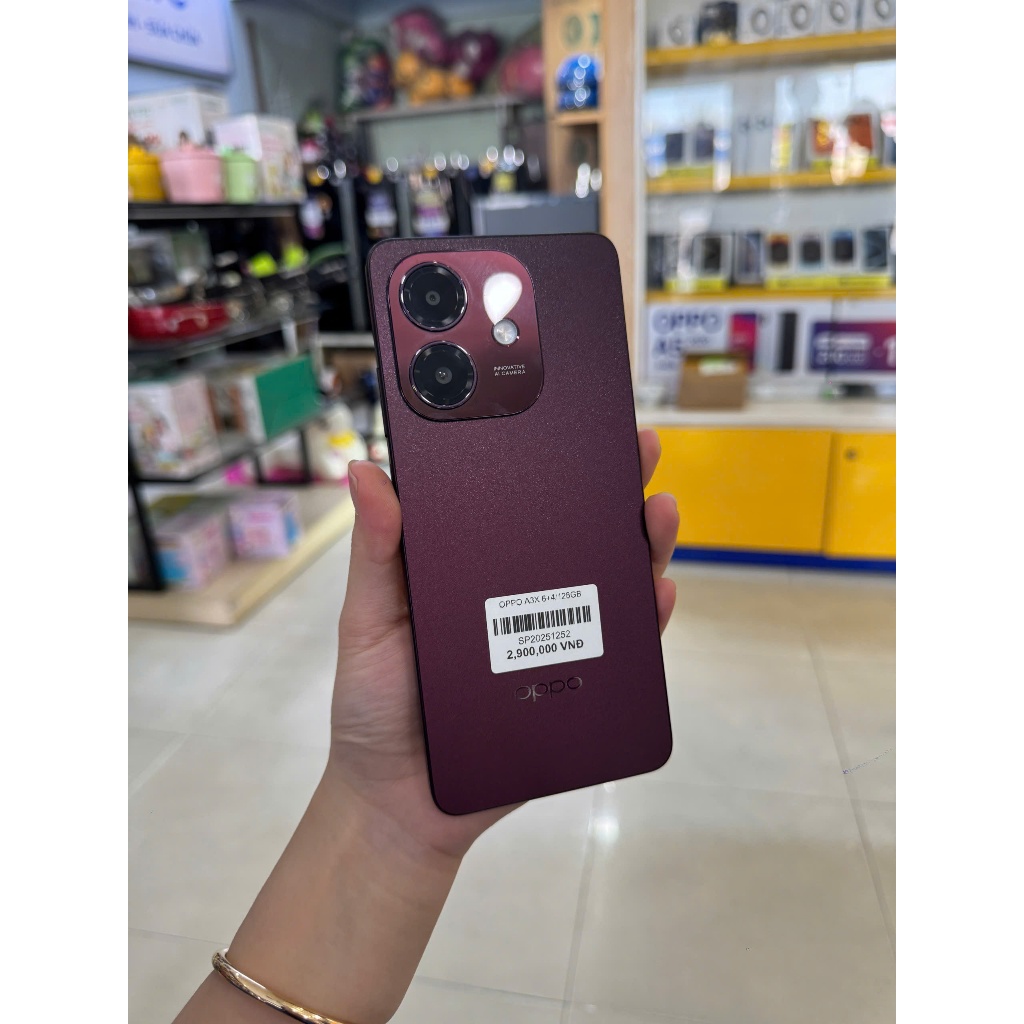 [MÁY CŨ] Điện thoại OPPO A3x 6GB/128GB tặng kèm bộ sạc, cường lực, ốp lưng (hk)