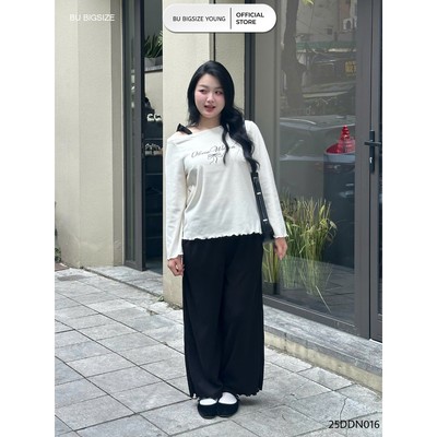 Set bộ đồ lệch vai BIGSIZE (55kg đến 95kg) – 25DDN016 - [BU Bigsize Young]