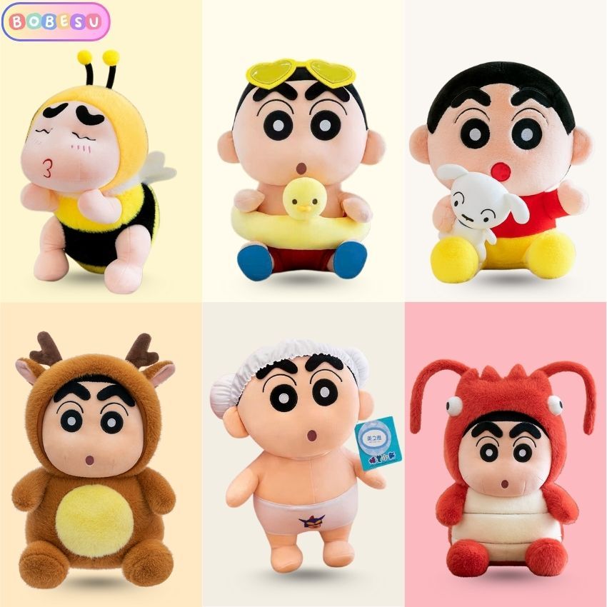 Gấu Bông Shin Chan Cosplay Động Vật Dễ Thương, Cushin Nhồi Bông Quà Tặng, Đồ Chơi Cho Trẻ Em, Bé Ngà
