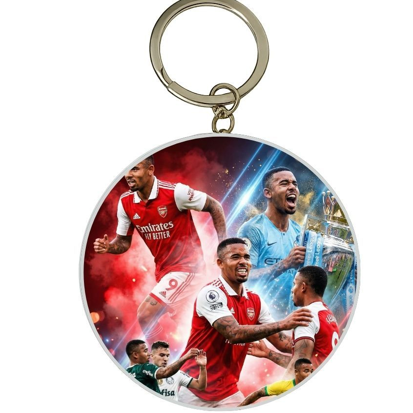 MÓC KHÓA THIẾC IN HÌNH GABRIEL JESUS MẪU 3