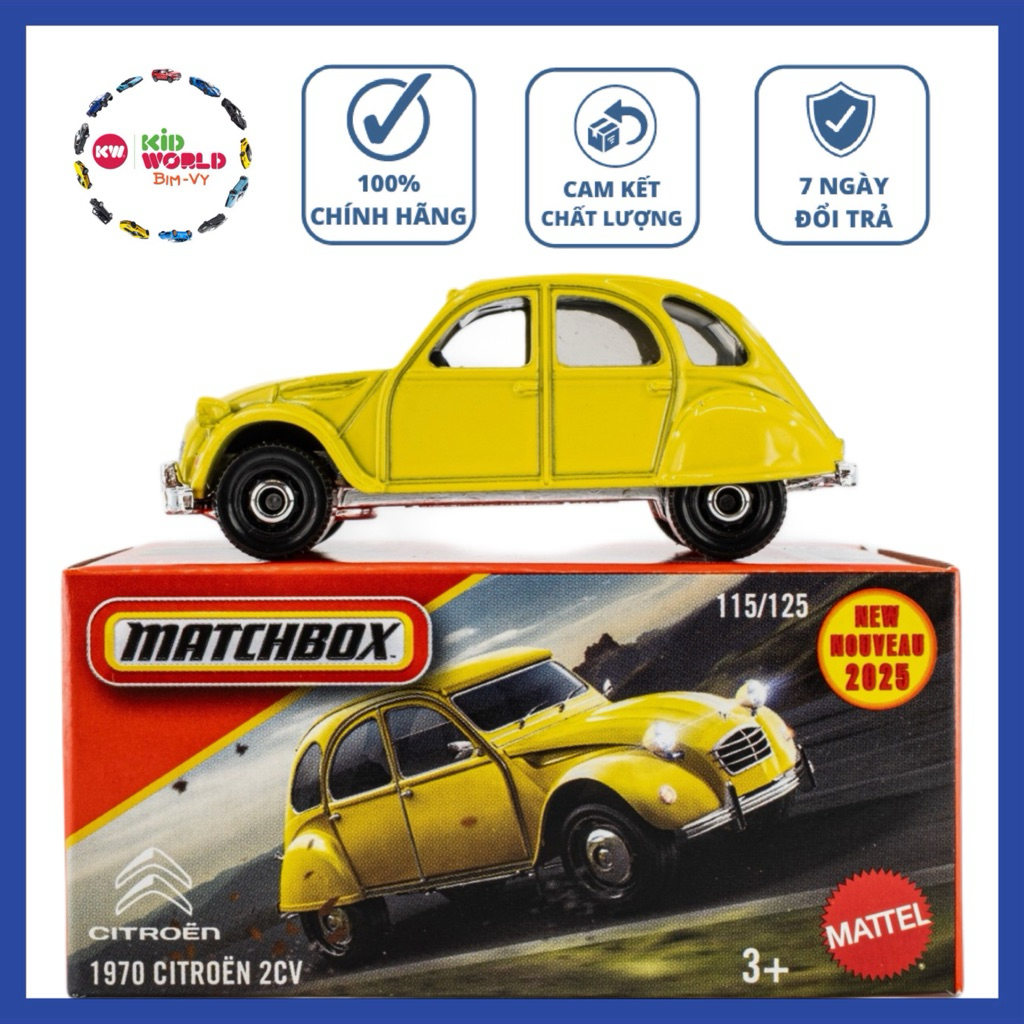 Xe mô hình Matchbox Box 1970 Citroen 2CV 115/125.