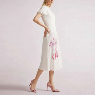 ĐẦM T3D WHITE PONTE BODICE