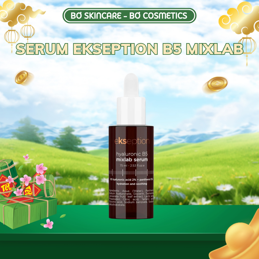 [CÔNG TY] Tinh chất cấp ẩm phục hồi Ekseption Hyaluronic B5 mixlab serum 75ml