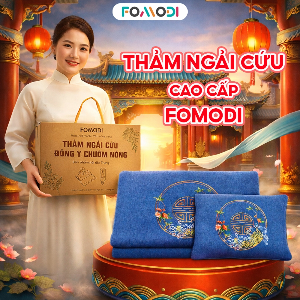  Thảm ngải cứu Fomodi đông y nội địa trung sưởi ấm giảm đau mỏi xương khớp hiệu quả 
