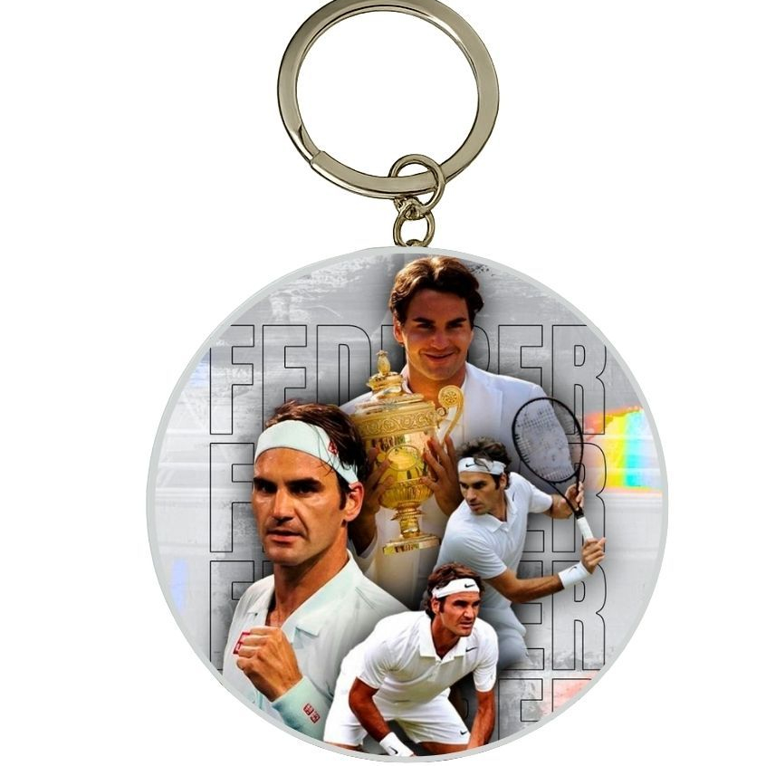 MÓC KHÓA THIẾC IN HÌNH ROGER FEDERER