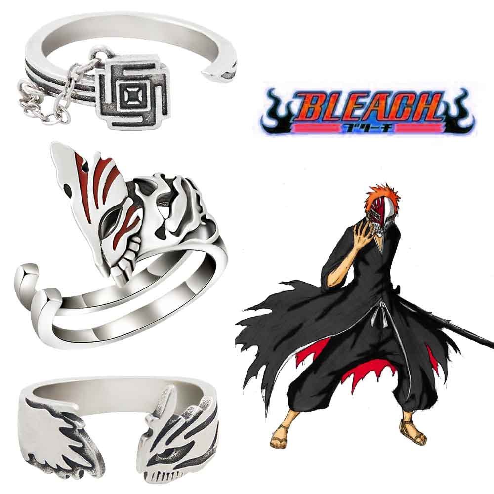 Nhẫn Cosplay Anime Bleach – Phụ Kiện Hóa Trang Shinigami, Nhẫn Anime Đeo Tay Cá Tính Cho Fan Bleach