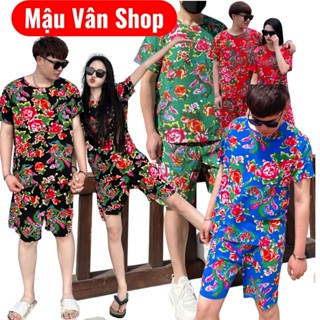   có Bigsize Bộ đồ nam nữ,thun Cotton quần đùi áo + cộc tay.Hình in 3D CHIM CÔNG PHƯỢNG cá tính ,nổi bật,trends. Menswear 