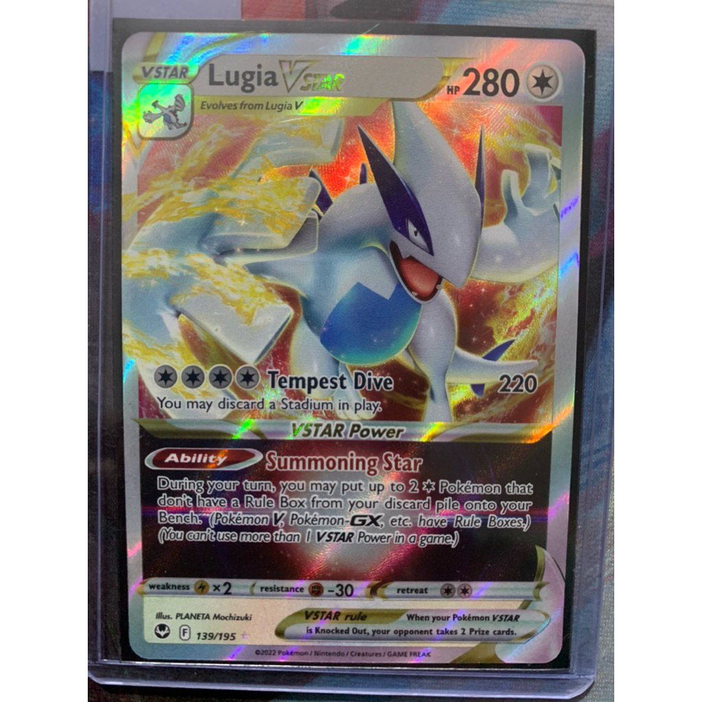 Thẻ Tiếng Anh - Pokemon Lugia VStar 139/195