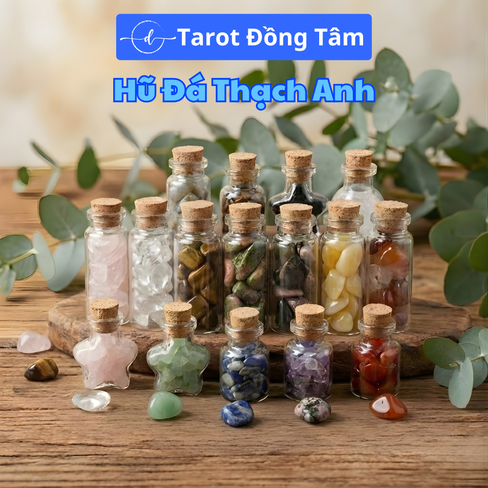Hũ Đá Thạch Anh Phong Thủy Tự Nhiên TAROT ĐỒNG TÂM May Mắn Tài Lộc Tarot Healing Thiền Định