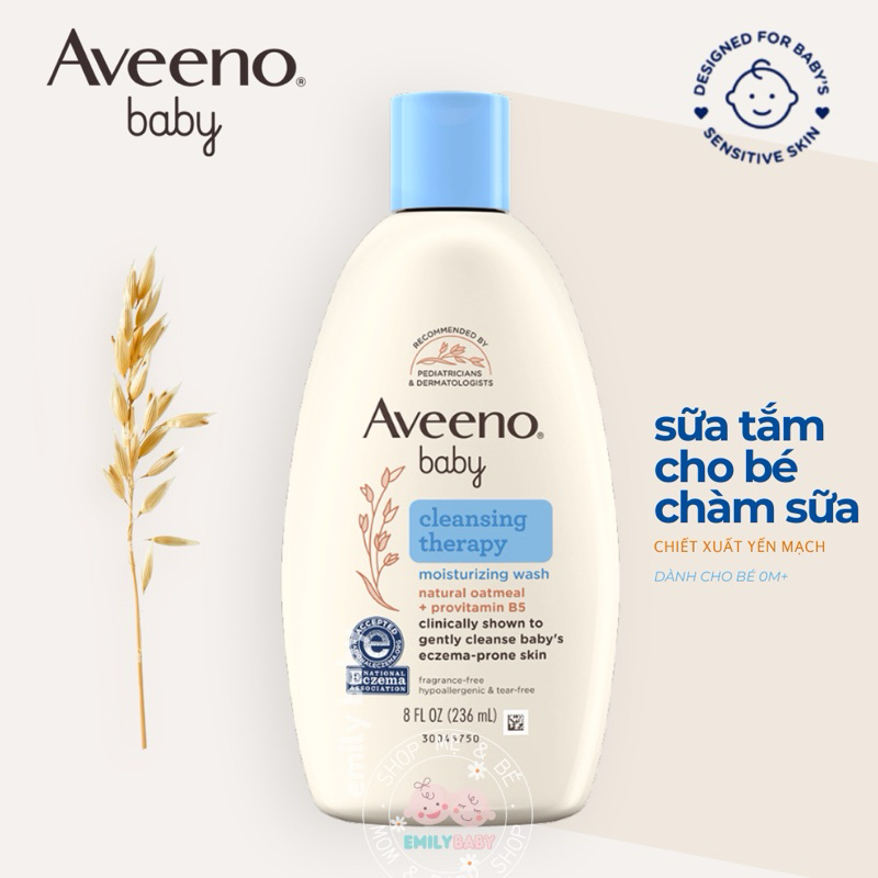 Sữa Tắm Chàm Cho Bé Aveeno Baby Eczema Cleansing 236ml