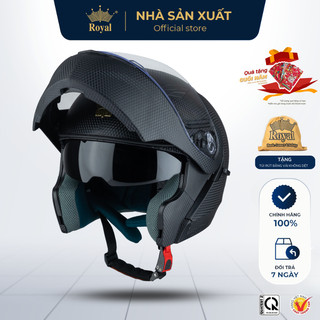  Mũ Bảo Hiểm Full Face Trùm Đầu Chính Hãng Royal M179 Mũ Full Face Đi Phượt An Toàn Cho Nam Nữ 