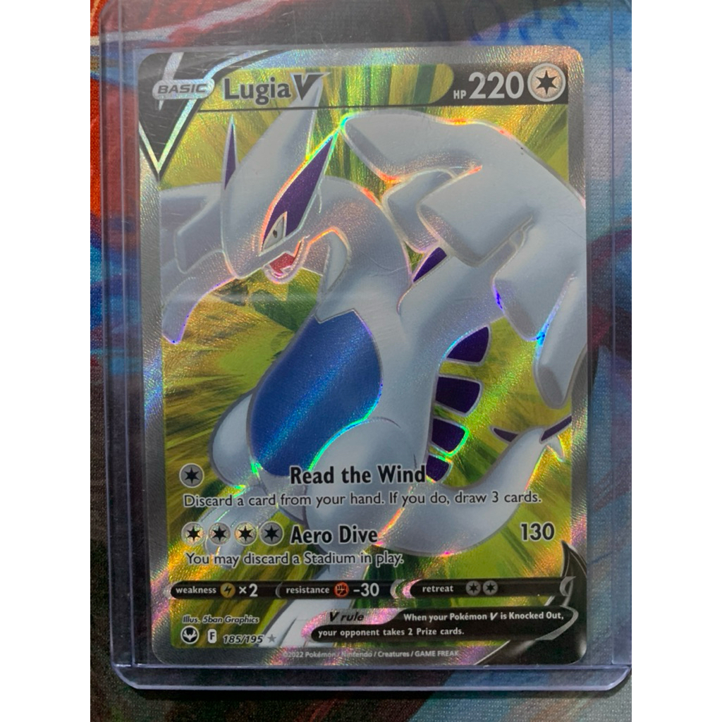 Thẻ Tiếng Anh - Pokemon Lugia V 185/195