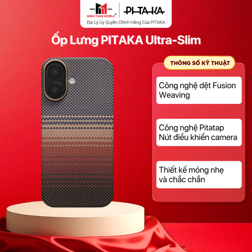 Ốp lưng Điện Thoại 17 PITAKA Ultra-Slim (With Pitatap)