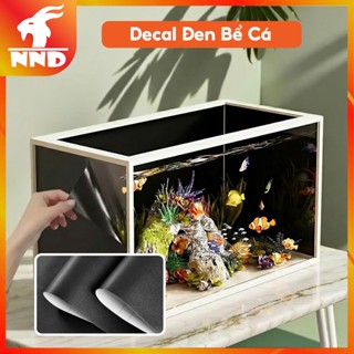 Decal Dán Hồ Cá, Bể Cá 3D, Decal Đen Nhám Đen Bóng Đủ Kích Thước