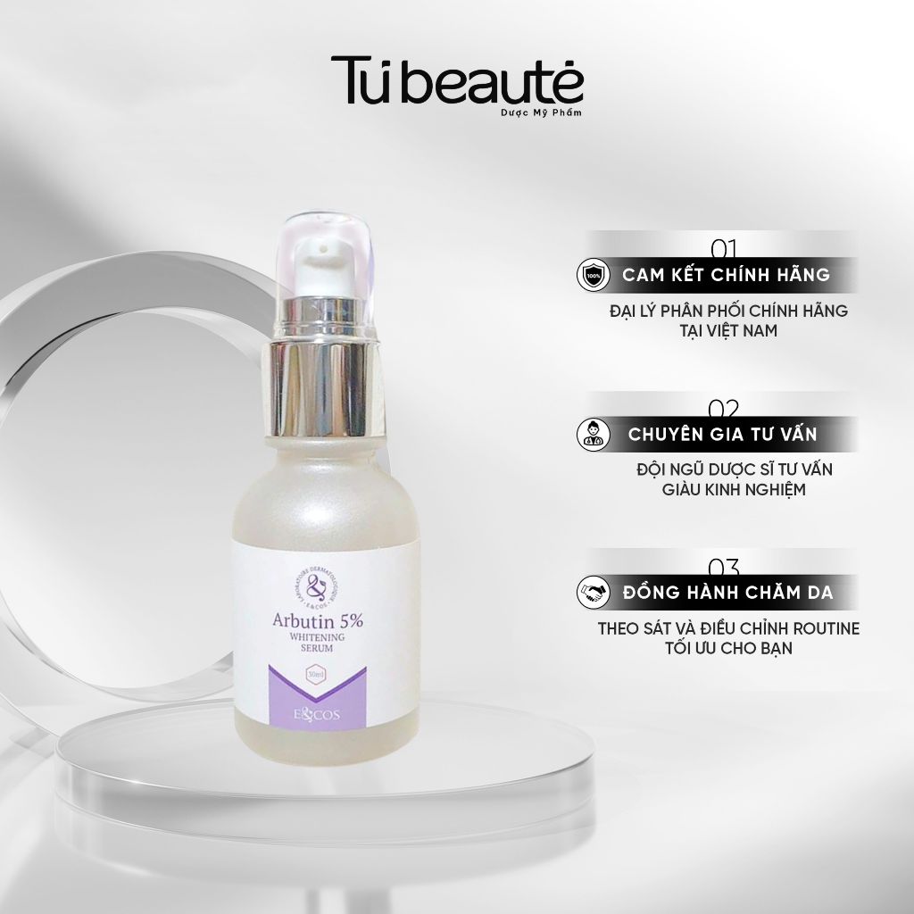 Tinh Chất E&COS Arbutin 5% Whitening Serum