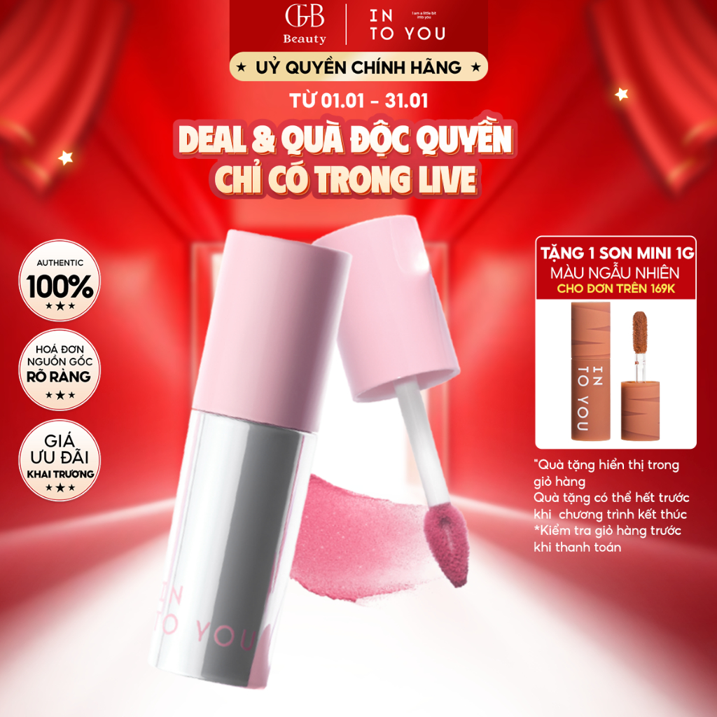 [LIVE] Son Bùn Kim Tuyến INTO YOU Phiên Bản 2.0 Hiệu Ứng Lì Kim Tuyến Đẹp Giữ Ẩm 10 Tiếng C101 2.1g 