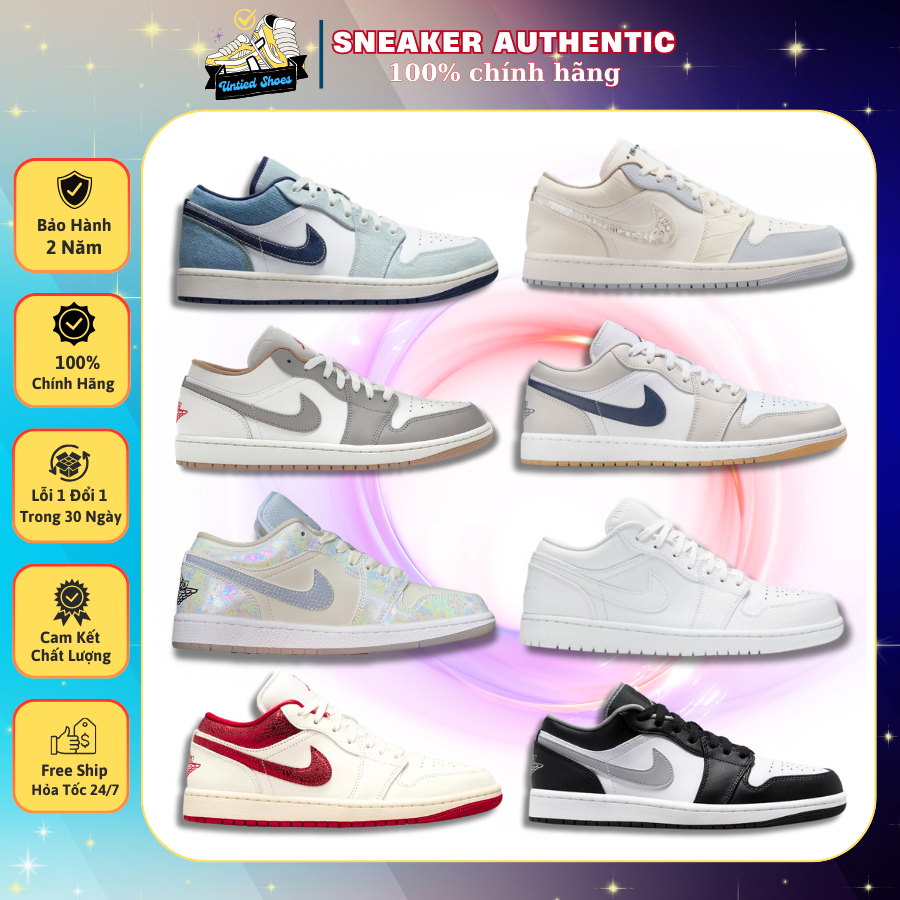 Giày Nike Jordan 1 Low Nam Nữ | Đủ Mẫu Mới | Cổ Thấp Dễ Phối Đồ | Full Box.