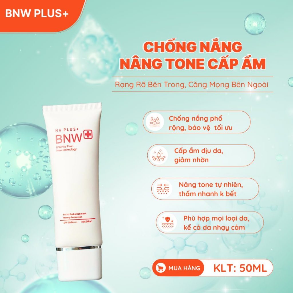 [CHÍNH HÃNG]⚡ Kem Chống Nắng  BN White Bảo Vệ Da Dưới Tác Hại Của Ánh Nắng