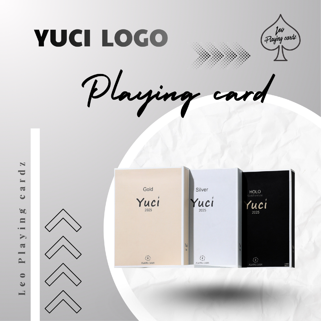 Bộ bài tây, ảo thuật, sưu tầm, cardistry YUCI LOGO playing card
