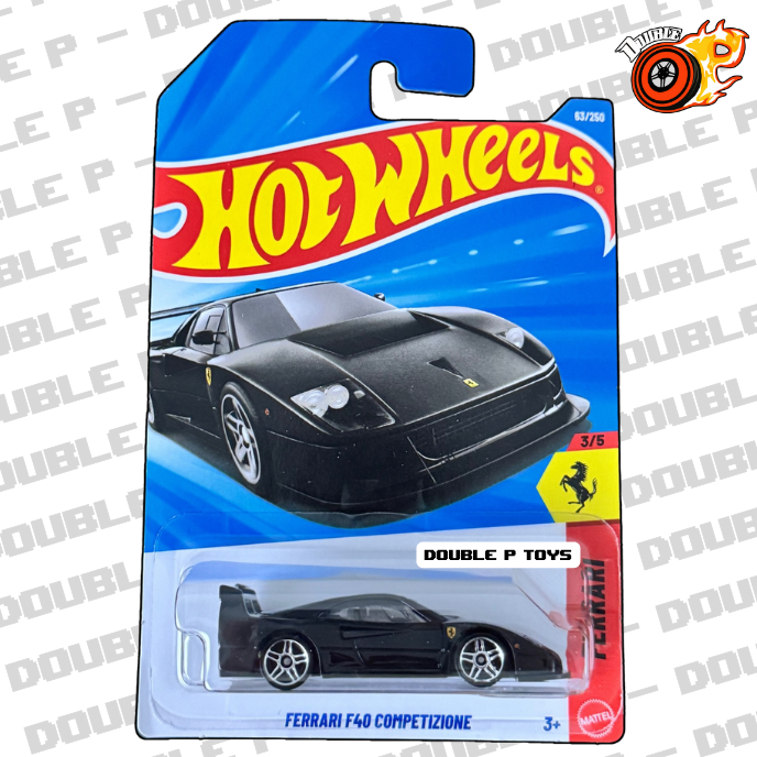 Double P - Xe mô hình hotwheels basic 1:64 Ferrari f40 competizione